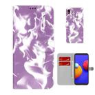 For Samsung Galaxy A01 Core Cloud Fog Pattern Horizontal Flip Leather Case with Holder & Card Slot & Wallet(Purple) - 1