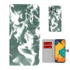 For Samsung Galaxy A20 / A30 Cloud Fog Pattern Horizontal Flip Leather Case with Holder & Card Slot & Wallet(Dark Green) - 1