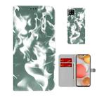 For Samsung Galaxy A42 5G Cloud Fog Pattern Horizontal Flip Leather Case with Holder & Card Slot & Wallet(Dark Green) - 1