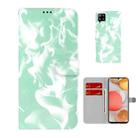 For Samsung Galaxy A42 5G Cloud Fog Pattern Horizontal Flip Leather Case with Holder & Card Slot & Wallet(Mint Green) - 1