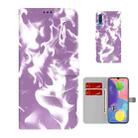 For Samsung Galaxy A70 / A70s Cloud Fog Pattern Horizontal Flip Leather Case with Holder & Card Slot & Wallet(Purple) - 1