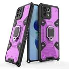 For Xiaomi Mi 11 Lite Space PC+TPU Shockproof Case with Ring Holder(Purple) - 1