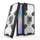 For Xiaomi Redmi 9A Space PC+TPU Shockproof Case with Ring Holder(White) - 1