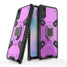 For Xiaomi Redmi 9A Space PC+TPU Shockproof Case with Ring Holder(Purple) - 1