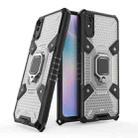 For Xiaomi Redmi 9A Space PC+TPU Shockproof Case with Ring Holder(Grey) - 1