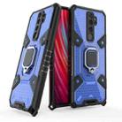 For Xiaomi Redmi Note 8 Pro Space PC+TPU Shockproof Case with Ring Holder(Blue) - 1
