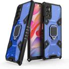 For Xiaomi Redmi Note 10 5G Space PC+TPU Shockproof Case with Ring Holder(Blue) - 1