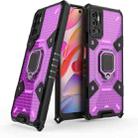 For Xiaomi Redmi Note 10 5G Space PC+TPU Shockproof Case with Ring Holder(Purple) - 1