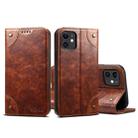 For iPhone 11 Baroque Simple Horizontal Flip Leather Case, with Holder & Card Slots & Wallet(Light Brown) - 1