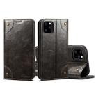 For iPhone 11 Pro Max Baroque Simple Horizontal Flip Leather Case, with Holder & Card Slots & Wallet(Black) - 1