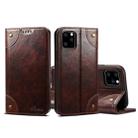 For iPhone 11 Pro Max Baroque Simple Horizontal Flip Leather Case, with Holder & Card Slots & Wallet(Dark Brown) - 1