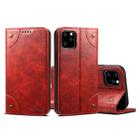 For iPhone 11 Pro Max Baroque Simple Horizontal Flip Leather Case, with Holder & Card Slots & Wallet(Red) - 1