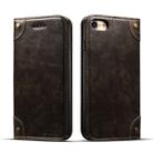 For iPhone SE 2022 / SE 2020 / 8 / 7 Baroque Simple Horizontal Flip Leather Case with Holder & Card Slots & Wallet(Black) - 1