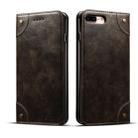 For iPhone 8 Plus / 7 Plus Baroque Simple Horizontal Flip Leather Case, with Holder & Card Slots & Wallet(Black) - 1