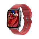 F60 1.7 inch TFT Touch Screen IP68 Waterproof Smart Watch, Support Body Temperature Monitoring / Heart Rate Monitoring / Blood Pressure Monitoring(Red) - 1