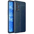 For OPPO Reno6 Pro+ 5G Litchi Texture TPU Shockproof Case(Blue) - 1