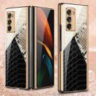 For Samsung Galaxy Z Fold2 5G GKK Electroplating Painted Glass Phone Case(01) - 1