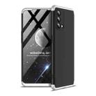 For OPPO F19 / A74 4G GKK Three Stage Splicing Full Coverage PC Case(Black Silver) - 1