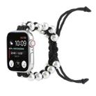 Umbrella Rope Bead Nylon Watch Band For Apple Watch Series 8&7 41mm / SE 2&6&SE&5&4 40mm / 3&2&1 38mm(Black) - 1