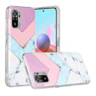 For Xiaomi Redmi Note 10 Marble Pattern Soft TPU Protective Case(Tricolor) - 1