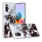 For Xiaomi Redmi Note 10 Pro Marble Pattern Soft TPU Protective Case(Black White) - 1