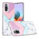 For Xiaomi Redmi Note 10 Pro Marble Pattern Soft TPU Protective Case(Tricolor) - 1