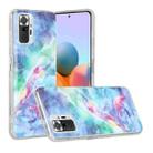 For Xiaomi Redmi Note 10 Pro Marble Pattern Soft TPU Protective Case(Blue) - 1