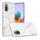 For Xiaomi Redmi Note 10 Pro Marble Pattern Soft TPU Protective Case(White) - 1