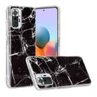 For Xiaomi Redmi Note 10 Pro Marble Pattern Soft TPU Protective Case(Black) - 1