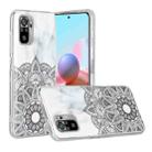 For Xiaomi Redmi Note 10 Marble Pattern Soft TPU Protective Case(Mandala) - 1