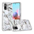 For Xiaomi Redmi Note 10 Marble Pattern Soft TPU Protective Case(White) - 1