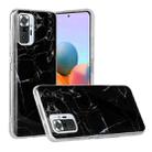 For Xiaomi Redmi Note 10 Pro Marble Pattern Soft TPU Protective Case(Black) - 1