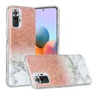 For Xiaomi Redmi Note 10 Pro Marble Pattern Soft TPU Protective Case(White Gold) - 1