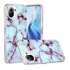 For Xiaomi Mi 11 Lite Marble Pattern Soft TPU Protective Case(Red) - 1