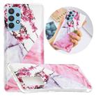 For Samsung Galaxy A32 4G Marble Pattern Soft TPU Protective Case(Plum Blossom) - 1