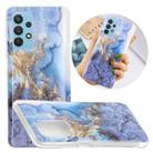 For Samsung Galaxy A32 4G Marble Pattern Soft TPU Protective Case(Blue) - 1