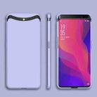 For OPPO Find X GKK Magnetic Liftable Straight Edge Ultra-thin Full Coverage Protective Case(Lavender Purple) - 1