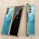 For Xiaomi Mi Mix Fold GKK Electroplating Painted Glass Phone Case(Lake Blue) - 1