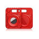 Punk Armor Anti-scratch Shockproof TPU Protective Cover Case with Keychain Hook Loop for AirTag(Red) - 1