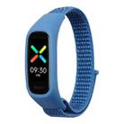 For OPPO Watch Nylon Watch Band(Sea Blue) - 1