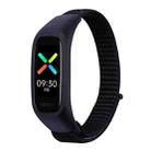 For OPPO Watch Nylon Watch Band(Dark Black) - 1