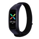 For OPPO Watch Nylon Watch Band(Black) - 1