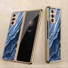 For Xiaomi Mi Mix Fold GKK Marble Pattern Electroplating Painted Glass Case(Marble 01) - 1