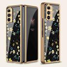 For Xiaomi Mi Mix Fold GKK Floral Pattern Electroplating Painted Glass Case(Floral 06) - 1