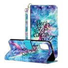 For Samsung Galaxy A32 4G 3D Pattern Horizontal Flip PU Leather Case with Holder & Card Slots & Wallet(Blue Starry Sky) - 1