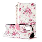 For Samsung Galaxy A32 4G 3D Pattern Horizontal Flip PU Leather Case with Holder & Card Slots & Wallet(Rose Flower) - 1