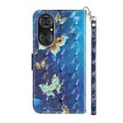 For Huawei P50 Pro 3D Pattern Horizontal Flip PU Leather Case with Holder & Card Slots & Wallet(Rankine Butterfly) - 3