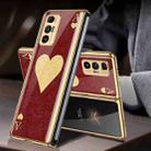 For Xiaomi Mi Mix Fold GKK Electroplating Painted Glass Phone Case(Heart A) - 1