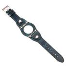 Leather Watch Band For Apple Watch Series 8&7 41mm / SE 2&6&SE&5&4 40mm / 3&2&1 38mm(Discolored Oil Wax Blue) - 1