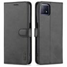 For OPPO A72 5G / A52 5G AZNS Skin Feel Calf Texture Horizontal Flip Leather Case with Card Slots & Holder & Wallet(Black) - 1